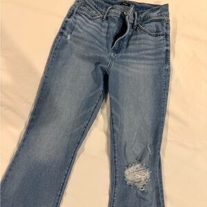 Express Classic Blue Distressed Jeans